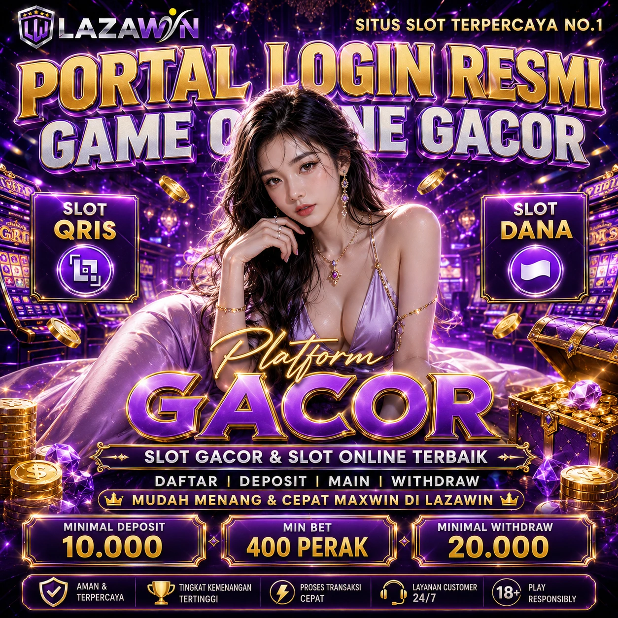 LAZAWIN-WorkShop 🎰 Portal Login Dunia Game Slot dan Casino Cepat Cuan 2026